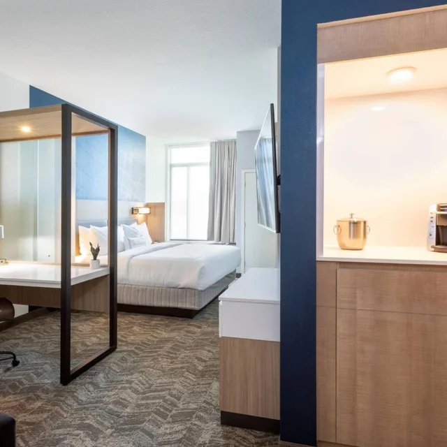جناح بسرير كينج مع سرير سحّاب إضافي، SpringHill Suites by Marriott Minneapolis Maple Grove/Arbor Lakes 5/10