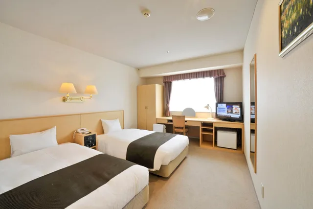 Standard, Twin Beds, Yamagata Kokusai Hotel 1/2