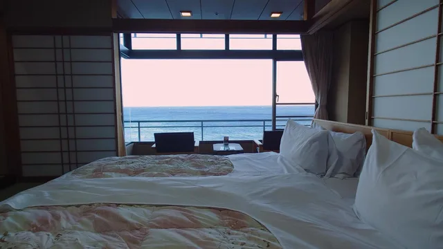 Japanese, Twin Beds, Atagawakan 2/10