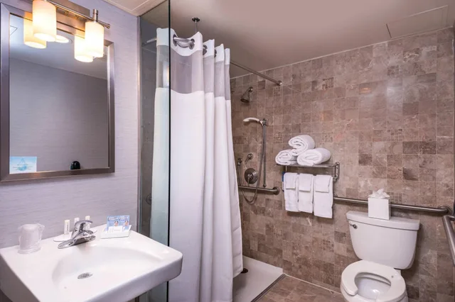 غرفة ديلوكس بسرير مزدوج بإطلالة، Fairfield Inn and Suites New York Manhattan Times Square 3/3