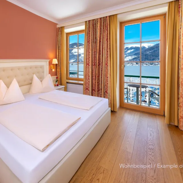 Comfort, Double Bed, Lateral Side Lake View, Balcony، Grand Hotel Zell Am See 1/3
