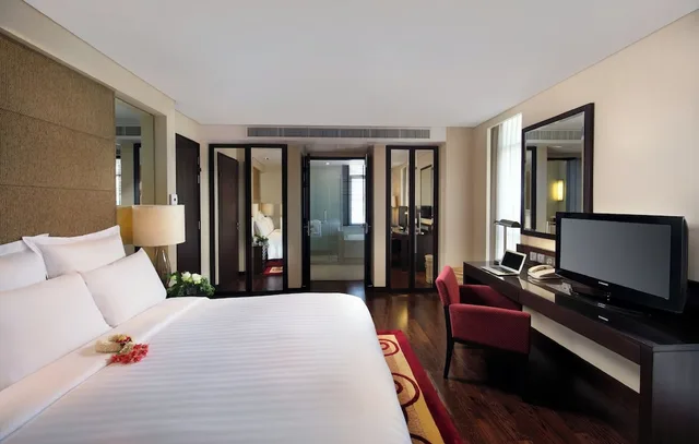 جناح ديلوكس بسريرين مزدوجين بإطلالة على المدينة بغرفتي نوم، Marriott Executive Service Apartment Sathorn Vista 2/10
