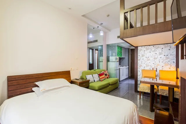 غرفة عائلية بسرير مزدوج وسرير فردي، Shanghai Jia Rong Hotel Apartment 2/8