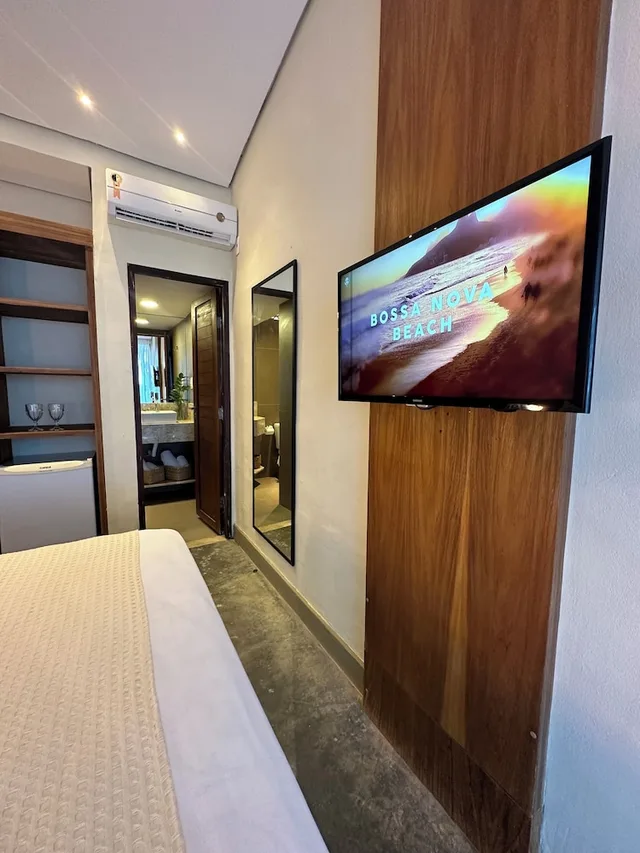غرفة قياسية بسرير مزدوج بإطلالة على البحر، Hotel Da Pipa 5/9