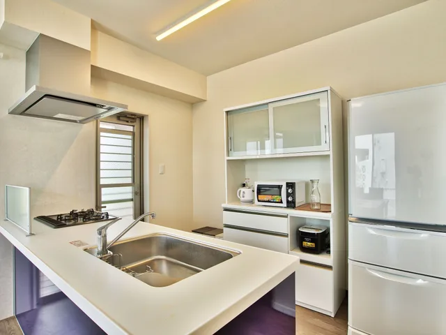 كوخ عائلي بسريرين منفصلين وفرشتي فوتون بغرفتي نوم، Cottage Seawind Nakijin 8/9