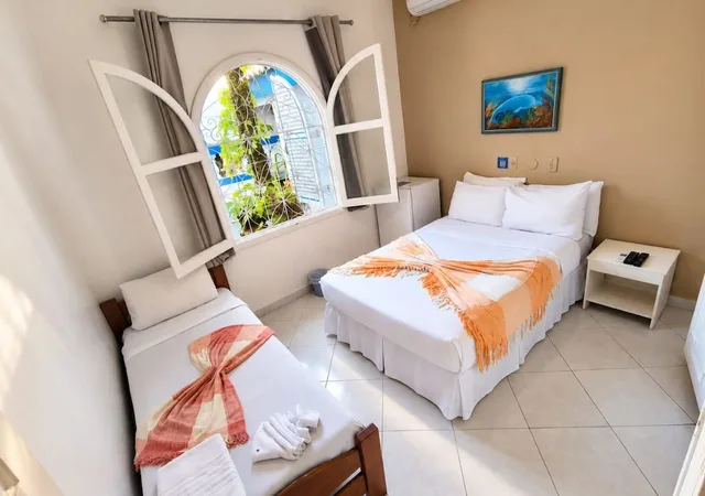 جناح بسرير مزدوج وسرير فردي، Hotel Casa Branca 1/10