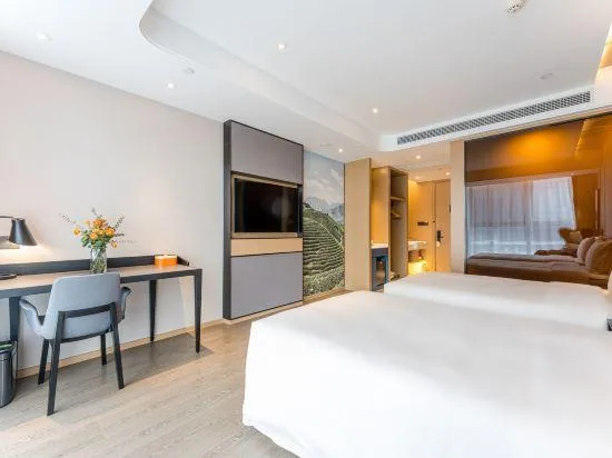 غرفة سوبيريور بسريرين، Atour Hotel Yiwu International Trade City Passenger Transport Center 2/2