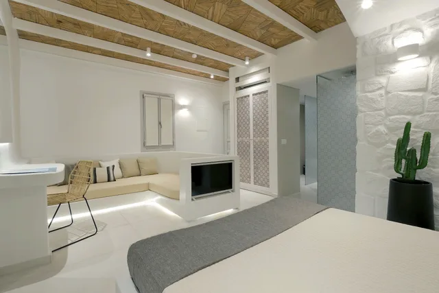 غرفة سوبيريور بسرير كوين بإطلالة على الحديقة، Andronikos Hotel - Adults Only 8/10