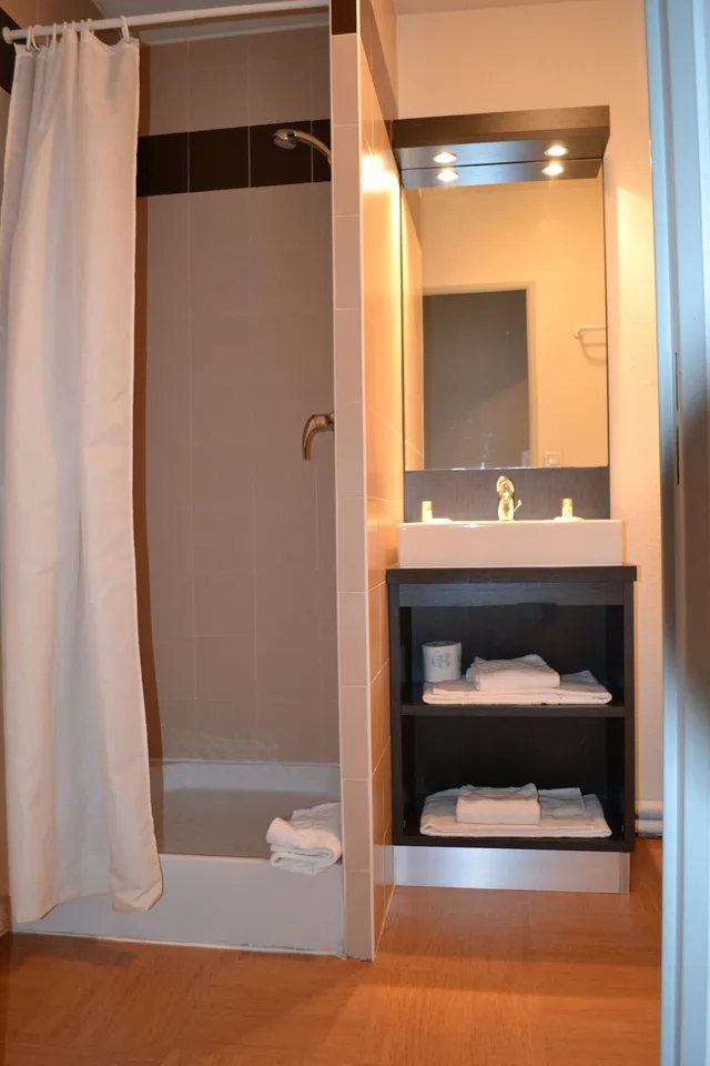 استوديو بسرير كوين بشرفة، Apart'hotel Sainte-Marthe 3/4