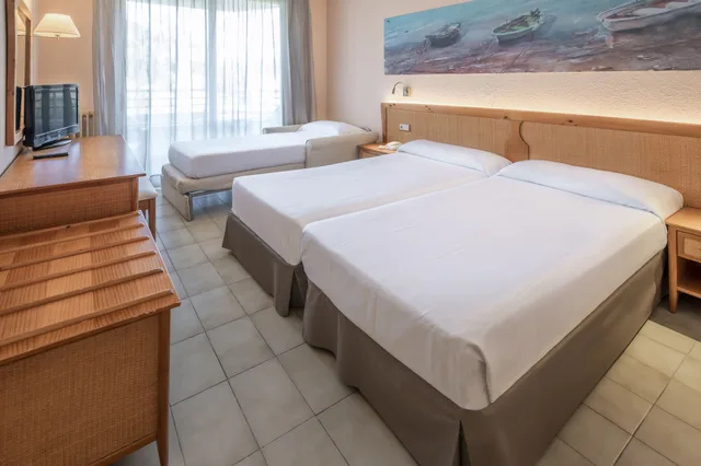 غرفة قياسية بسرير مزدوج بإطلالة على المسبح بشرفة، GHT Oasis Tossa & Spa 7/10