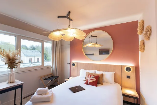 غرفة متصلة بسريرين منفصلين وسرير كينج، Brit Hotel Bourges L Olympia 2/7
