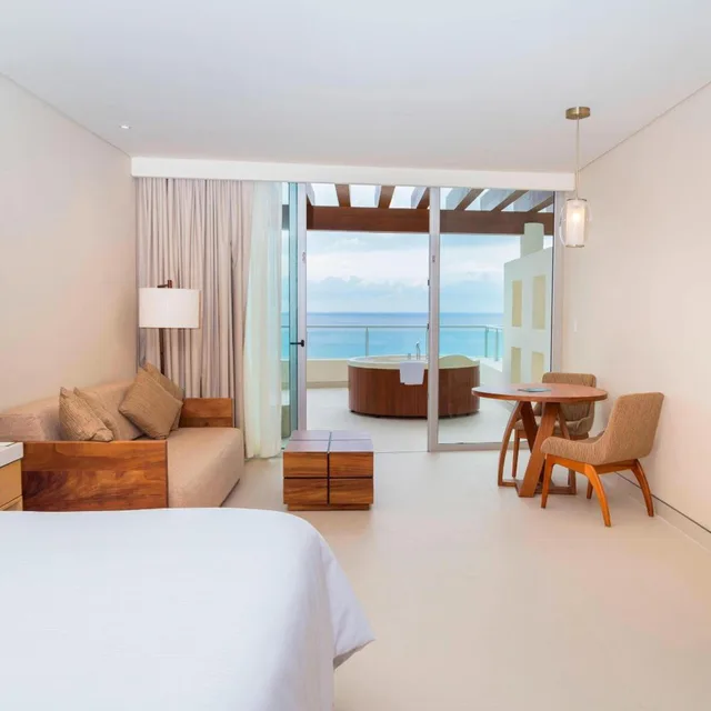 جناح ديلوكس صغير بسرير كينج بإطلالة على البحر بغرفة نوم واحدة، The Westin Cozumel 6/10