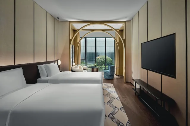 Standard, 2 Double Beds, Garden View, Hotel Indigo Wuxi Qingming Bridge by IHG 1/5