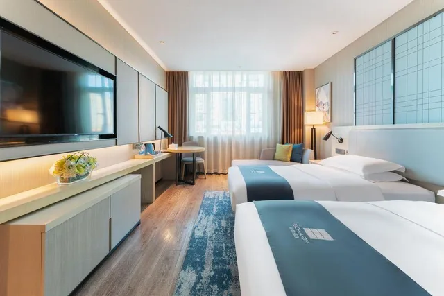 غرفة ديلوكس بسريرين منفصلين، Echarm Hotel( Guangzhou Shiqiao Metro Station Zuanhui Square) 2/2