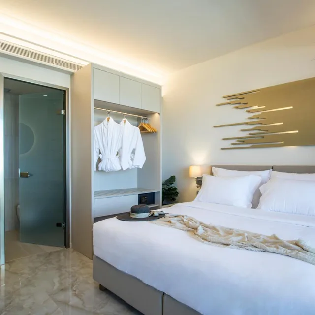 جناح بسرير كينج بشرفة، Green Suites Boutique Hotel 2/7