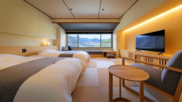 غرفة يابانية بإطلالة على الجبل، GENZO NO YU NARUKO KANKO HOTEL 1/1