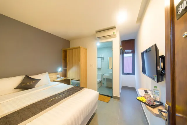 غرفة مريحة قياسية بسرير كوين، Stop And Go Boutique Homestay In Hue 1/10