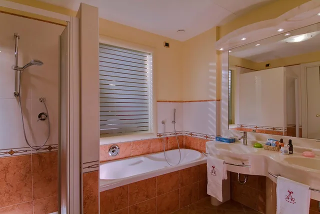 غرفة بسرير مزدوج أو سريرين منفصلين بشرفة، Hotel Terme All'alba 3/4