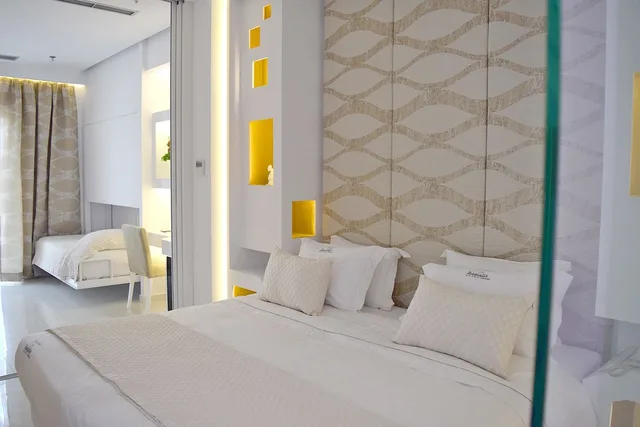 جناح جونيور عائلي بسرير كينج وأسرّة بطابقين بإطلالة على البحر، Aegialis Hotel And Spa 2/2