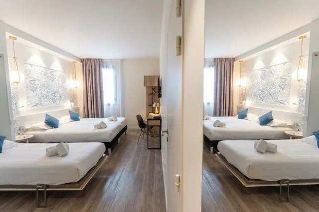 غرفة مريحة ثلاثية بسرير كوين وسرير فردي، Hotel Ker Lann Aeroport 4/6