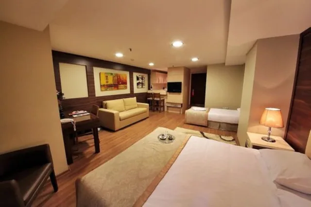 جناح عائلي بسرير فردي مع أريكة بمطبخ، Derpa Suite Hotel Osmanbey 2/4