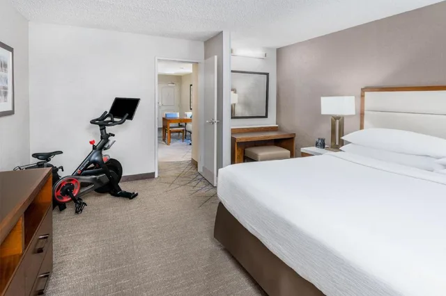 2 Rooms, Suite, King Bed, Mountain View, Peloton, Embassy Suite Hotel Colorado Springs 1/2
