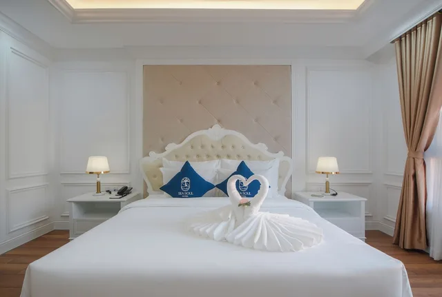 غرفة فاخرة بسرير كينج بإطلالة على البحر، Sea Soul Hotel 3/4