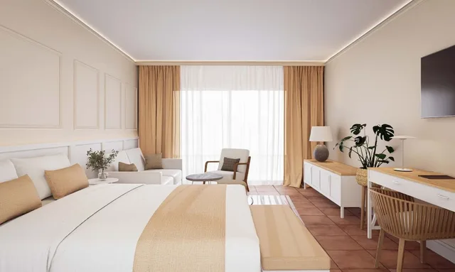 غرفة رباعية بأربعة أسرّة بإطلالة على البحر بشرفة، Hotel Bordoy Don Antonio (ex Continental Don Antonio) 2/10