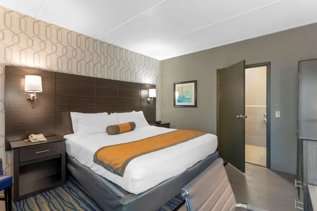 غرفة بسرير كينج يُسمح فيها بالحيوانات الأليفة لذوي الإعاقة، Best Western Plus Bowling Green 4/9