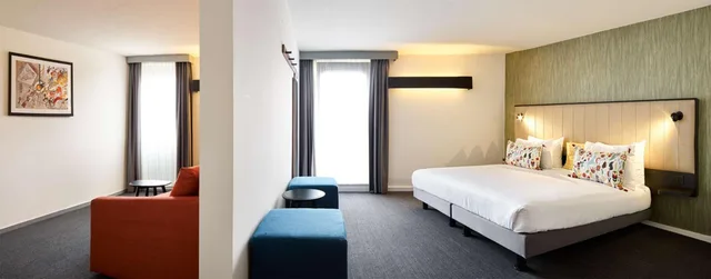 غرفة بسرير كينج مع أريكة، Best Western Hotel Wavre 8/10