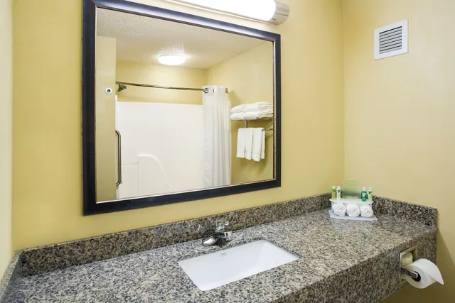 جناح بسرير كينج مع أريكة بمنطقة جلوس، Holiday Inn Express & Suites Martinsville-Bloomington Area 3/4