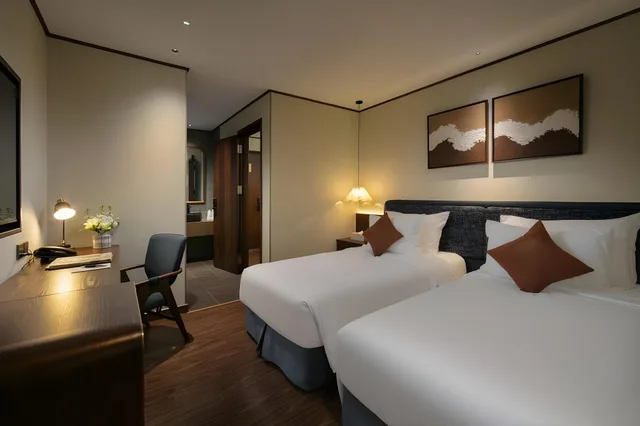 جناح متصل عائلي بسرير فردي بغرفتي نوم، Hotel de Lagom Hanoi 1/2