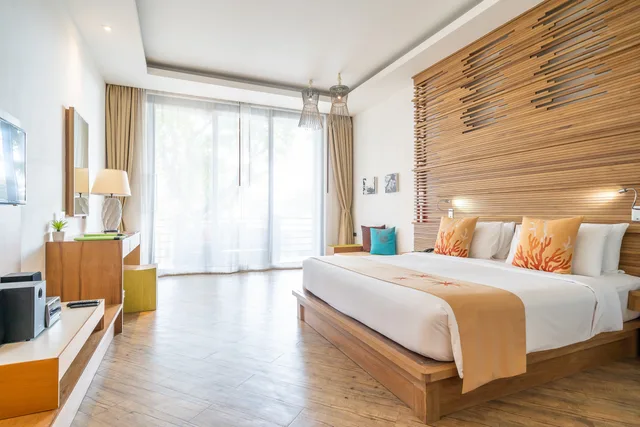 غرفة بريميير ديلوكس بسرير مزدوج أو سريرين منفصلين، Sai Kaew Beach Resort 1/2