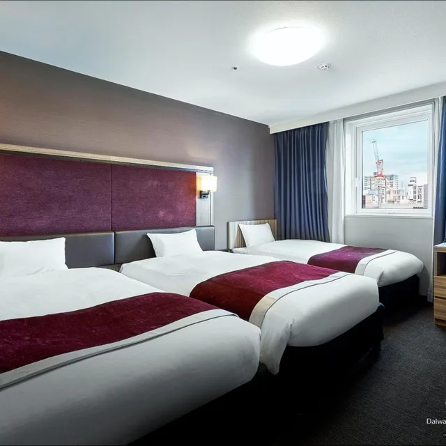 غرفة ثلاثية بسرير فردي للمدخنين، Daiwa Roynet Hotel Sapporo Susukino 1/5
