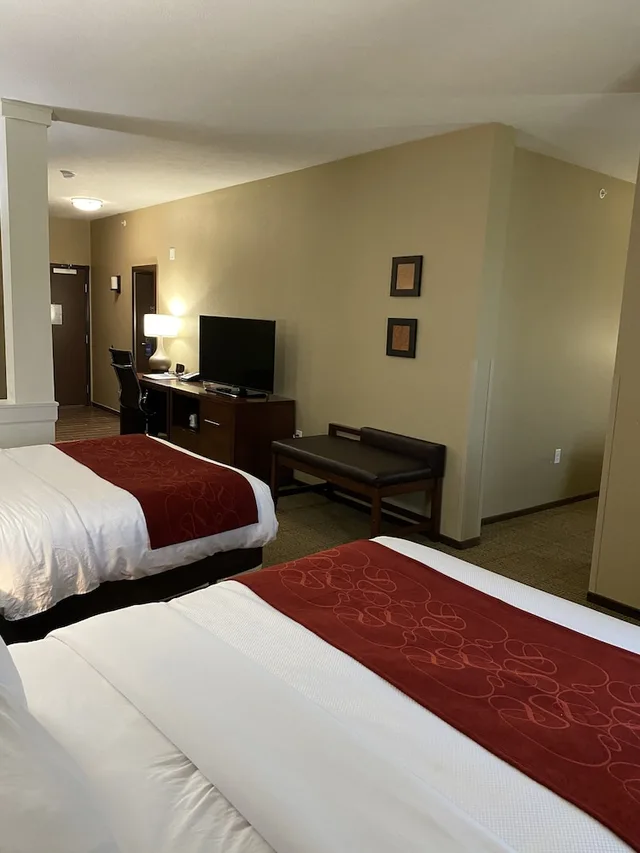 Suite, 1 King and 2 Queen Beds, Sofa, Comfort Suites West Omaha, NE 2/10