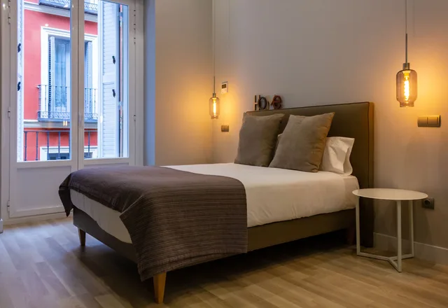 شقة ديلوكس بسرير مزدوج بغرفة نوم واحدة مع أريكة، Arenal Suites Gran Vía 2/4