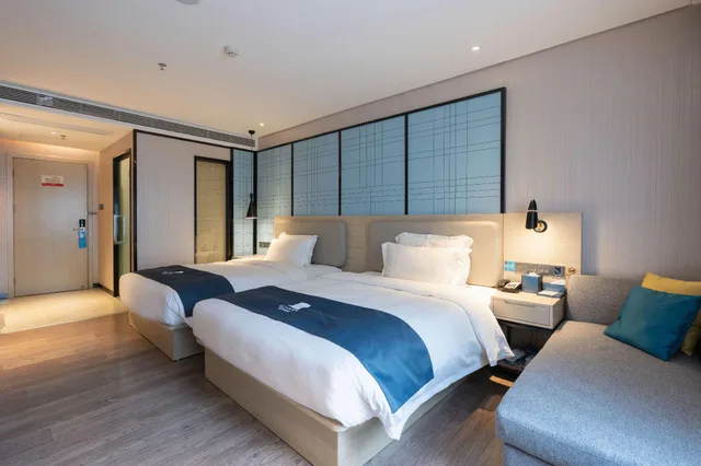 غرفة ديلوكس ثلاثية بثلاثة أسرّة، Echarm Hotel Guangzhou Tianhe Gangding Metro Station Shipai Dong Road 1/1