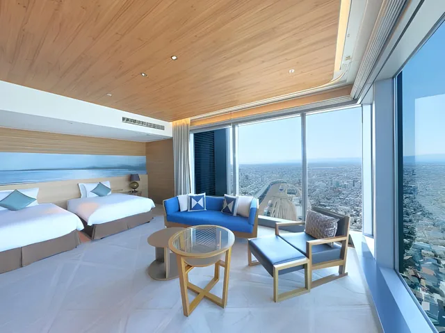 Semi Room, Junior Suite, 2 Semi Double Beds, Station View, Club Lounge Access, Nagoya Prince Hotel Sky Tower 2/2