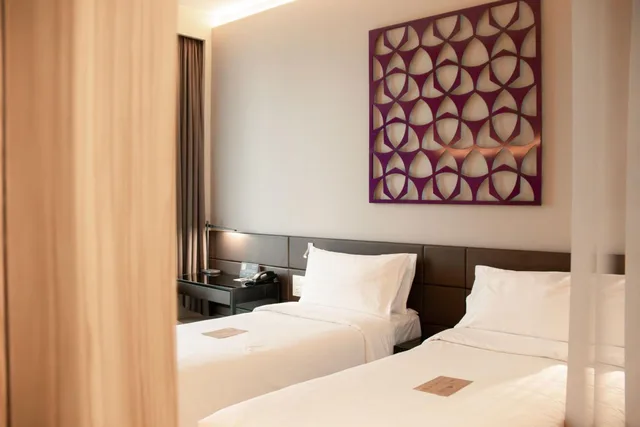 غرفة ديلوكس بسريرين منفصلين في طابق مرتفع، Mercure Singapore On Stevens 5/10