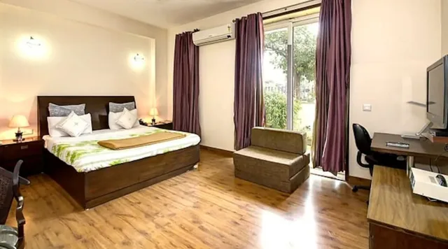 شقة فاخرة بسرير كوين بغرفة نوم واحدة، Perch Service Apartments - Gurgaon 1/9