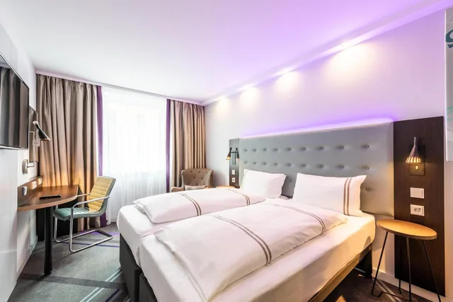 غرفة بسريرين منفصلين، Premier Inn Hamburg City Millerntor Hotel 1/1