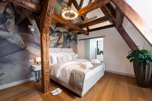 شقة سوبيريور بسريرين كينج مع أريكة، Empirent Apartments Prague Castle 3/10