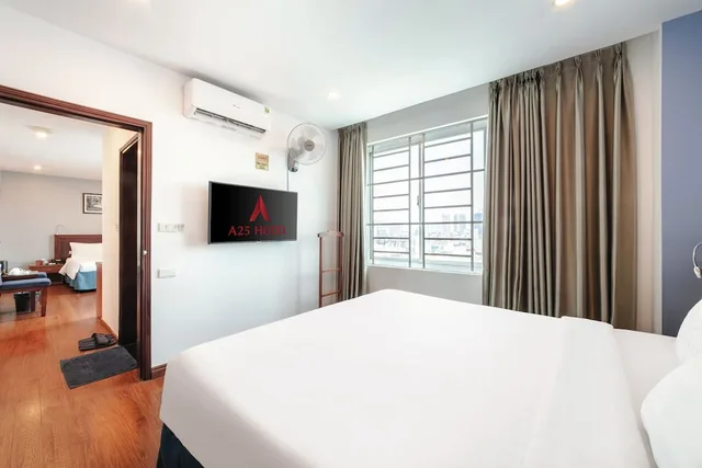 جناح عائلي بسريرين كوين، A25 Hotel - 63A Phuong Liet 3/5