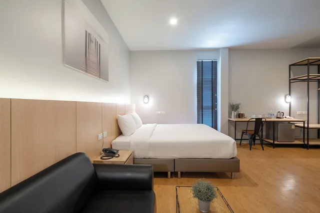غرفة حصرية بسرير مزدوج وسرير فردي بغرفة نوم واحدة، The Arbern Hostel x Bistro 4/6