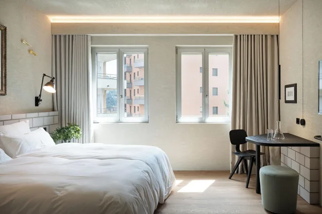 غرفة ديلوكس بسرير مزدوج، Hotel Stella Lugano Cosy and Charming 2/6