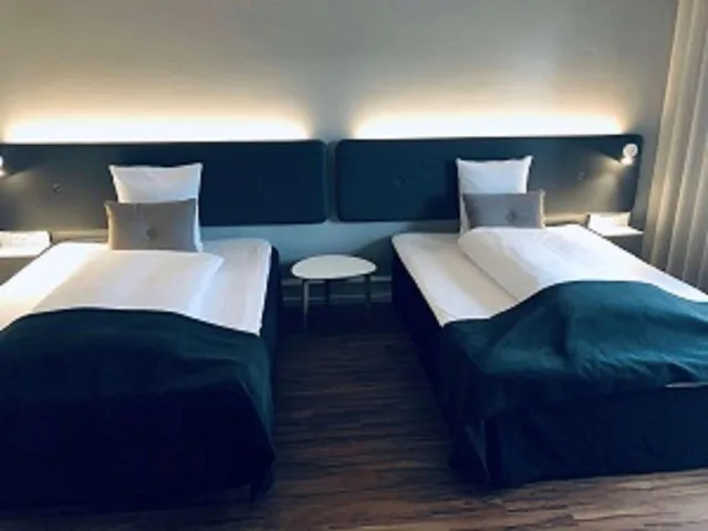 غرفة بريميوم بسريرين كوين بإطلالة على المدينة، Hotel Svendborg 6/9