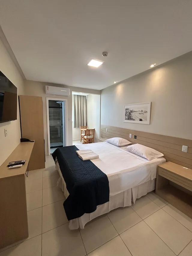 غرفة قياسية بسريرين منفصلين بإطلالة على البحر، Hit Hotel Salvador 4/9