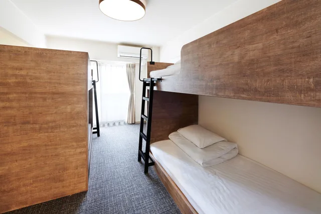غرفة رباعية بسرير بطابقين، Montan Hakata Hostel 1/2