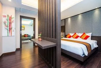 جناح تنفيذي بثلاثة أسرّة بغرفة نوم واحدة، Tetris Hotel (SHA) by ZUZU 1/1