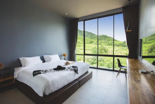 غرفة ديلوكس بسرير كينج بإطلالة على الجبل، Hotel Together 1/1